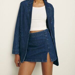 Siobhan Denim Mini Skirt - Size 25 - New
